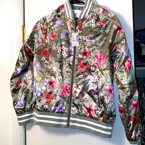 NWT Girls floral print jacket very stylish Size 16